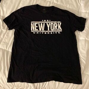 Black New York University T-Shirt (XL)